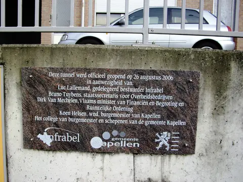 Antwerpsesteenweg - Opening tunnel in de Antwerpsesteenweg