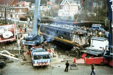 Antwerpsesteenweg - Treinongeval 1979 in de Antwerpsesteenweg (1979)