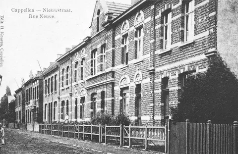 Nieuwstraat - Lucien Bevernagestraat in de Lucien Bevernagestraat
