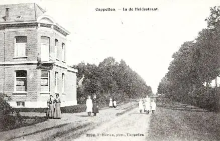 Heidestraat - Chr. Pallemansstraat 1908 in de Chr. Pallemansstraat (1908)