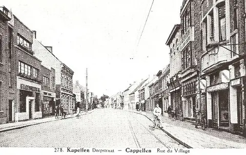 Dorpsstraat na WO I in de Dorpsstraat