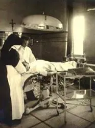 Kerkstraat - St. Jozefkliniek 1931 Operatiekwartier - GZVKA in de Oude Kerkstraat (1931)
