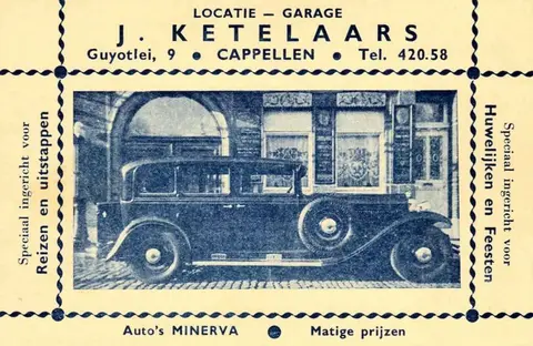 Begrafenissen Ketelaers - Garage J. Ketelaars in de Guyotlei