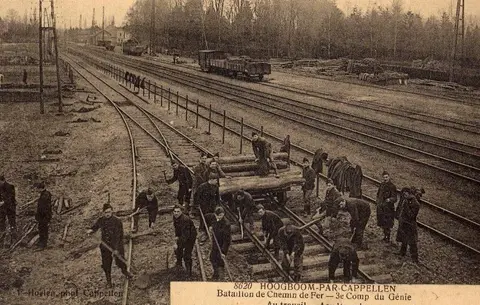 Hoogboom - Spoorwegregiment Aan het werk
