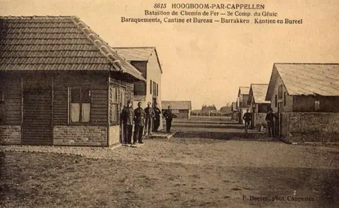 Hoogboom - Spoorwegregiment Barakken, kantine en bureel