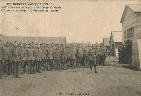 Hoogboom - Spoorwegregiment Oefeningen in kamp