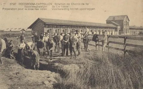 Hoogboom - Spoorwegregiment Voorbereiding Sporen Leggen