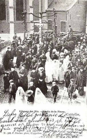 St. Jacobuskerk - Uitgang der Mis 1906 (1906)