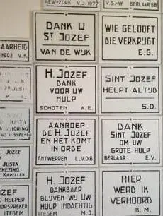 St. Jozefkapel Nieuwe Wijk - plaatjes bedevaarders