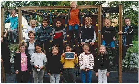 Klasfoto - De Platanen 2004-2005 - 3de leerjaar B - juf Ann (2005)