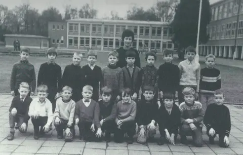 Klasfoto - Irishof  Juf Sebille en klas