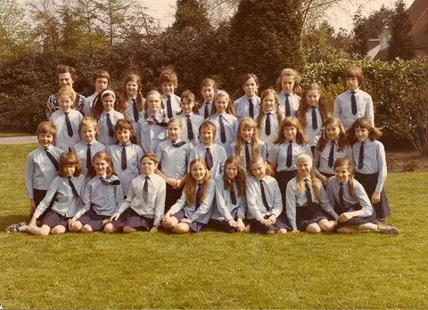 Klasfoto - Maria Immaculata 1971-1972 - 6de leerjaar - juf Marie Louise (1972)