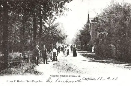 Kon. Astridlaan - Hoogboomsteenweg 1903 in de Kon. Astridlaan (1903)