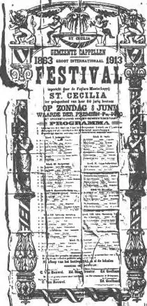 Muziek - Fanfare St Cecilia - Festival 1913 - 50 jaar (1913)