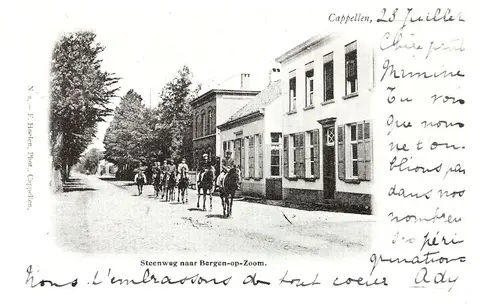 Kapelsestraat - Op weg naar Bergen op Zoom 1901 in de Kapelsestraat (1901)