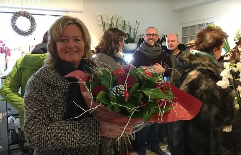 Wendy Driesen - winnaar kerstboeket